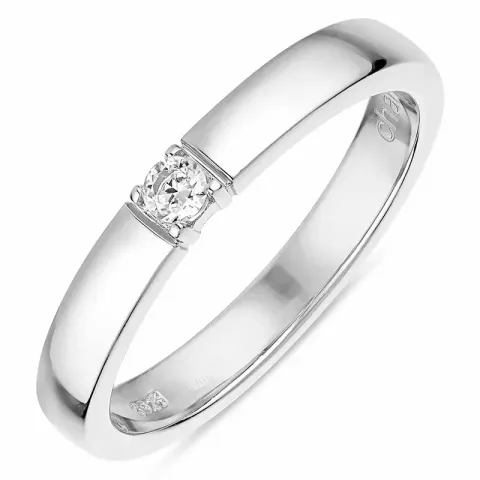 Kollektionsprov zirkon ring i silver
