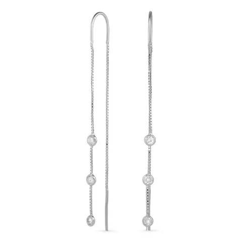 Kollektionsprov kedja örhängen i silver