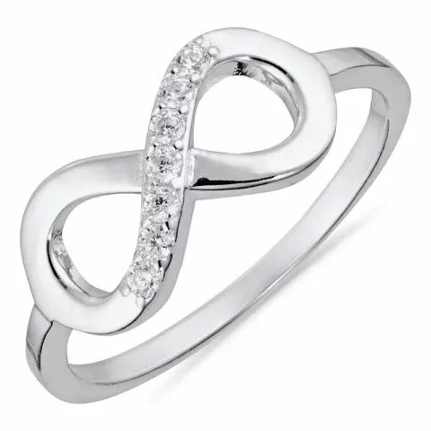 Kollektionsprov evighetstecken zirkon ring i silver