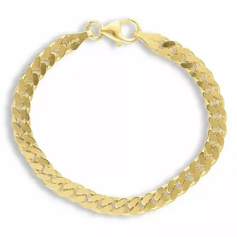 Kollektionsprov BNH panzerarmband i förgyllt silver 21 cm x 5,4 mm