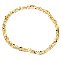 Kollektionsprov BNH singapore armband i 14 karat guld 17 cm x 3,5 mm 
