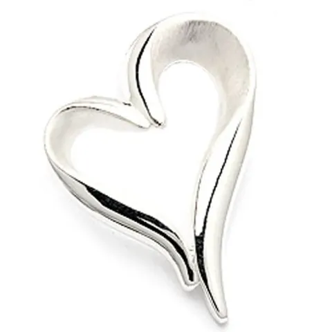 Kollektionsprov hjärta hängen i silver