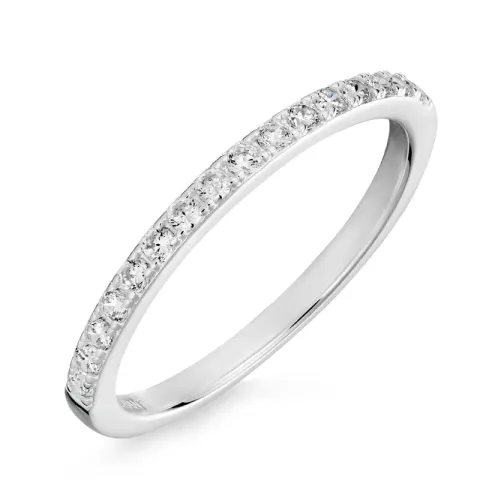 Kollektionsprov zirkon ring i silver