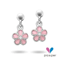 Pia och Per blomma Ringmätare i silver