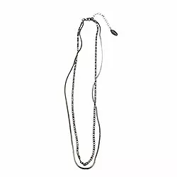 RebekkaRebekka Elise necklace halsband i svart rhodinerat silver