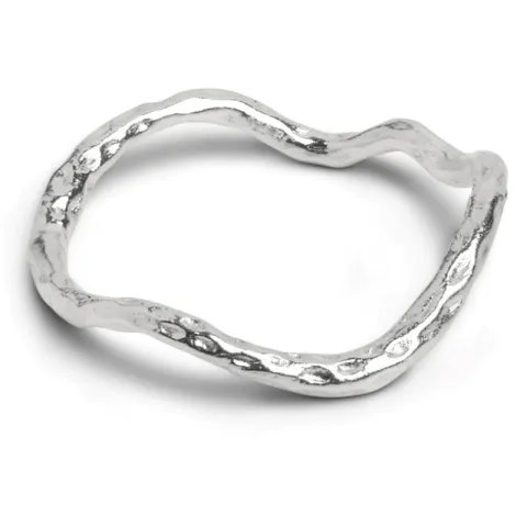 Enamel Sway ring i silver