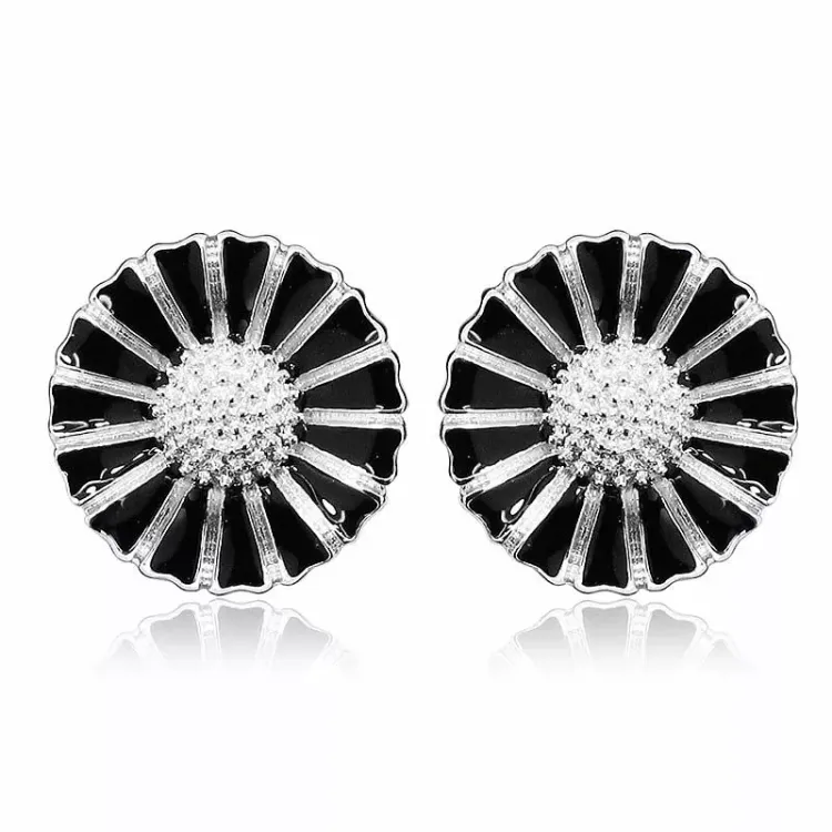 15 mm prästkrage örhängestift i silver