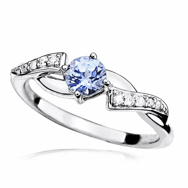 abstrakt ring i silver