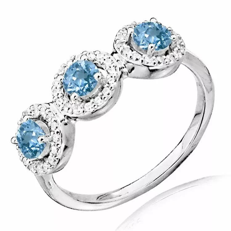 rund ring i silver