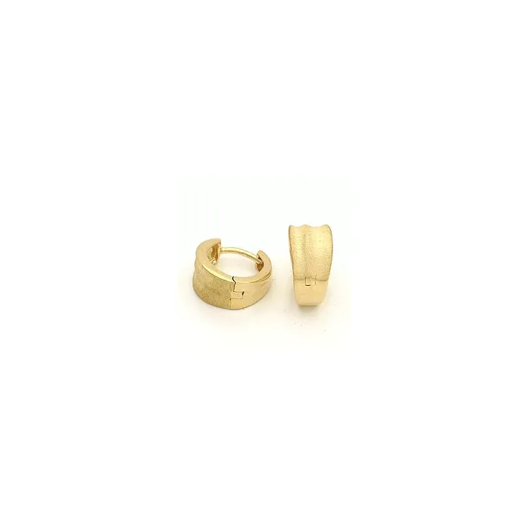 12 mm creol i förgyllt silver