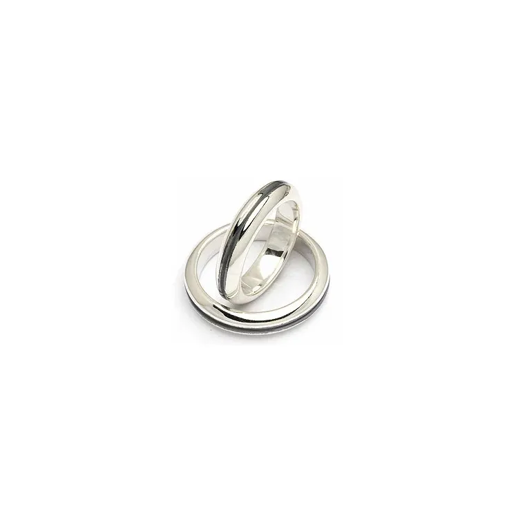Vigselsringe från rs of scandinav i oxiderat sterlingsilver