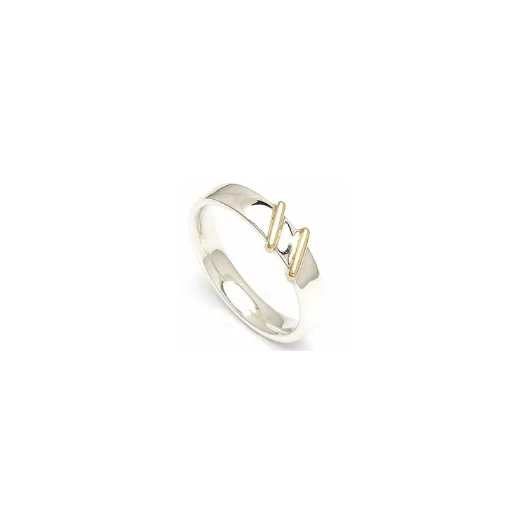 Vigselsring från rs of scandinavi i silver och vanl. guld