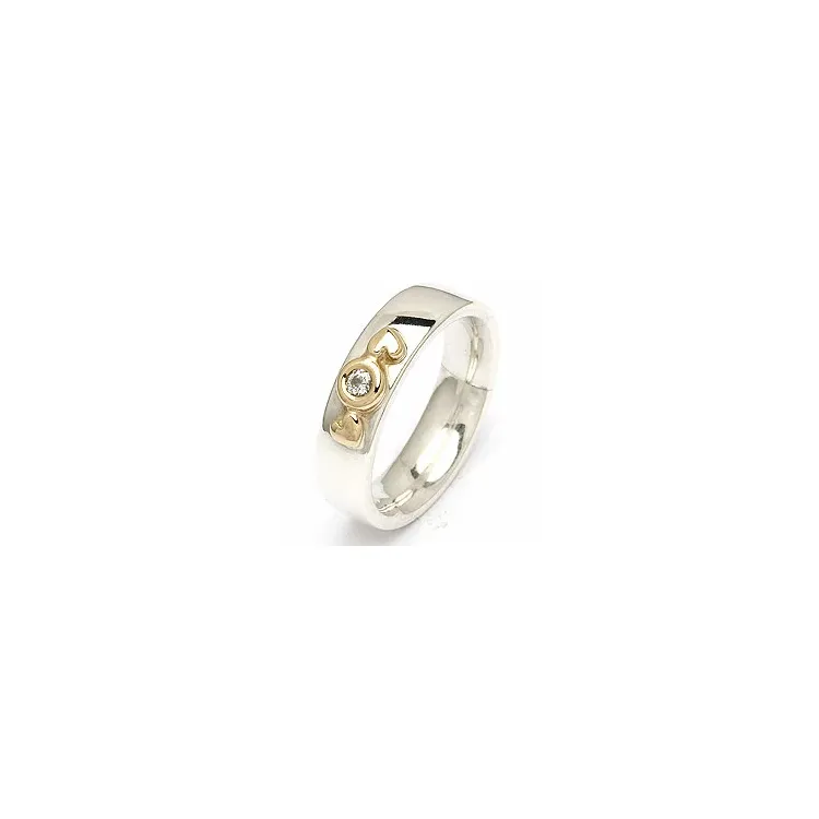Vigselsring från rs of scandinavi i silver och vanl. guld