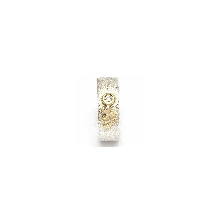 Vigselsring från rs of scandinavi i silver och vanl. guld