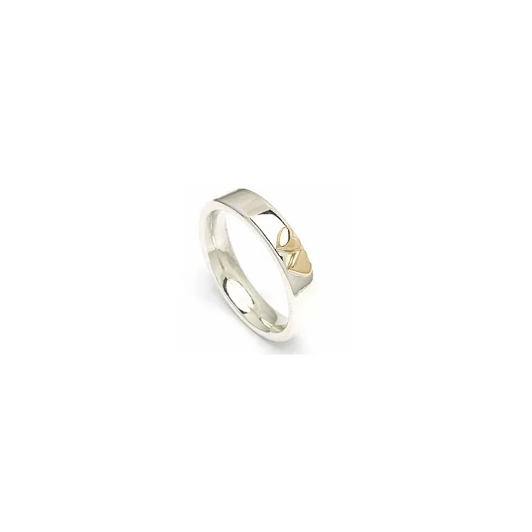 Vigselsring från rs of scandinavi i 8 karat silver och vanl. guld