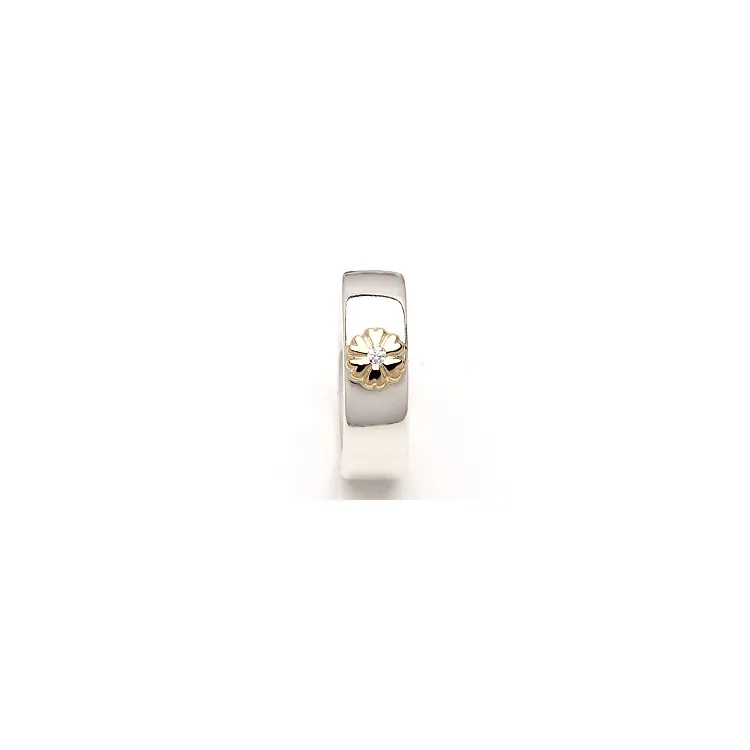 Vigselsring från rs of scandinavi i silver och vanl. guld