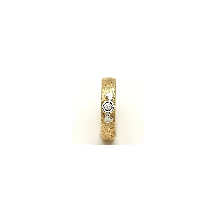 Vigselsring från rs of scandinavi i 14  karat guld- och vitguld 0,02 ct