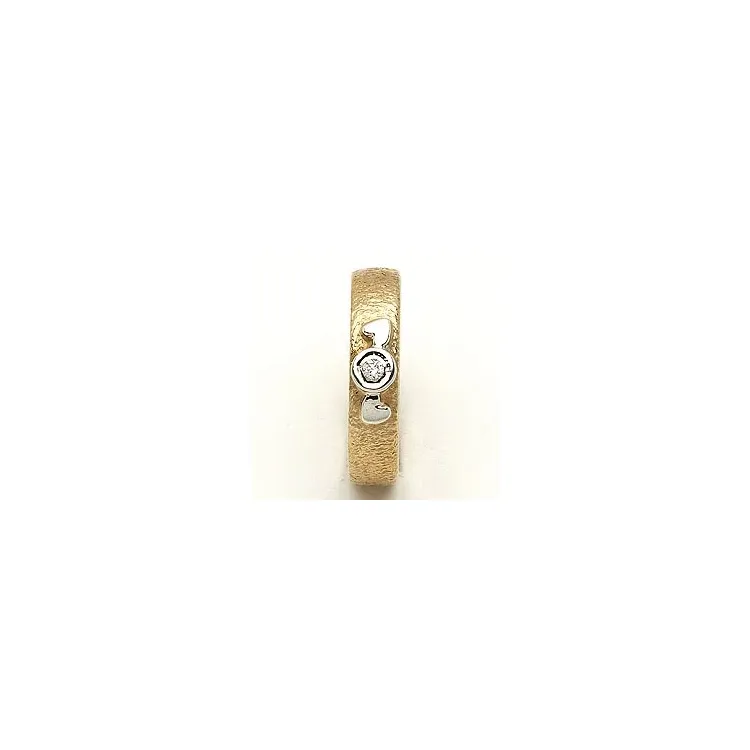 Vigselsring från rs of scandinavi i 8 karat guld- och vitguld 0,02 ct