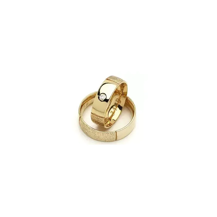 Vigselsringe från rs of scandinav i 8 karat guld 0,03 ct