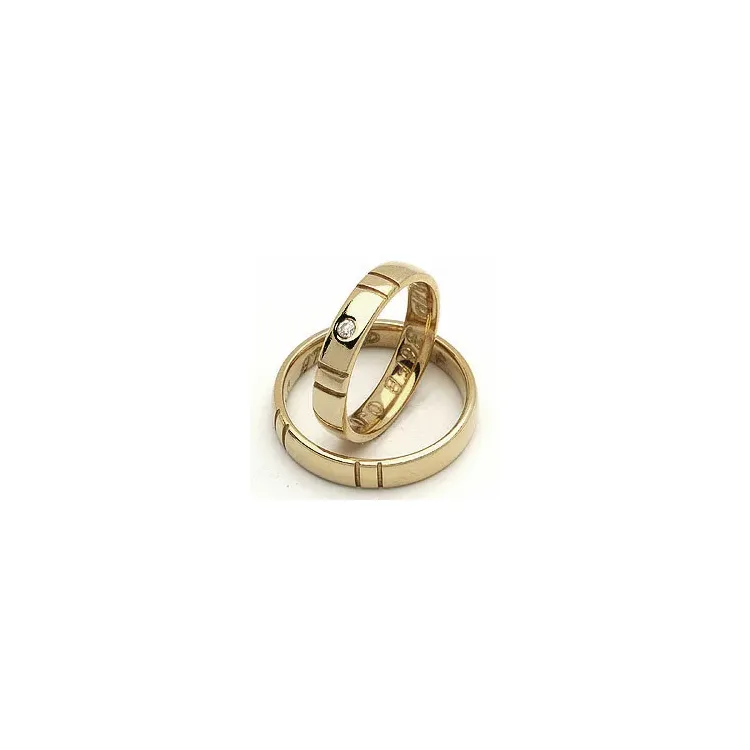 Vigselsringe från rs of scandinav i 14  karat guld 0,02 ct