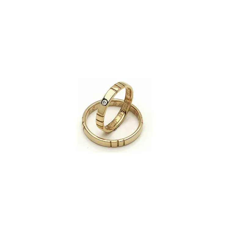 Vigselsringe från rs of scandinav i 14  karat guld 0,02 ct