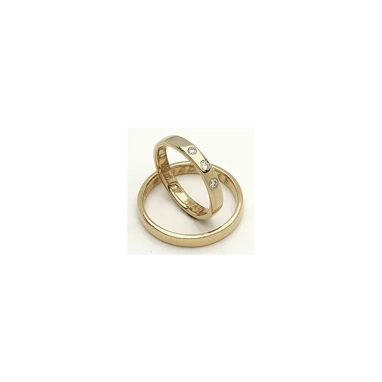 Vigselsringe från rs of scandinav i 14  karat guld 0,06 ct