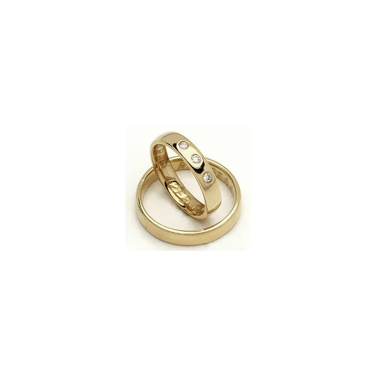 Vigselsringe från rs of scandinav i 14  karat guld 0,06 ct