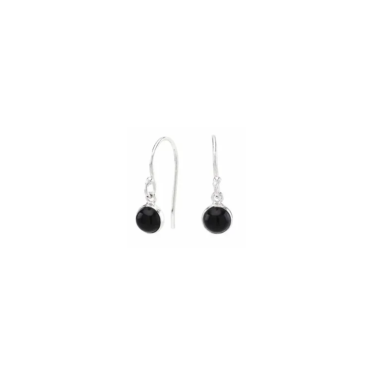 NORDAHL ANDERSEN Sweets onyx örhängen i silver sort onyx