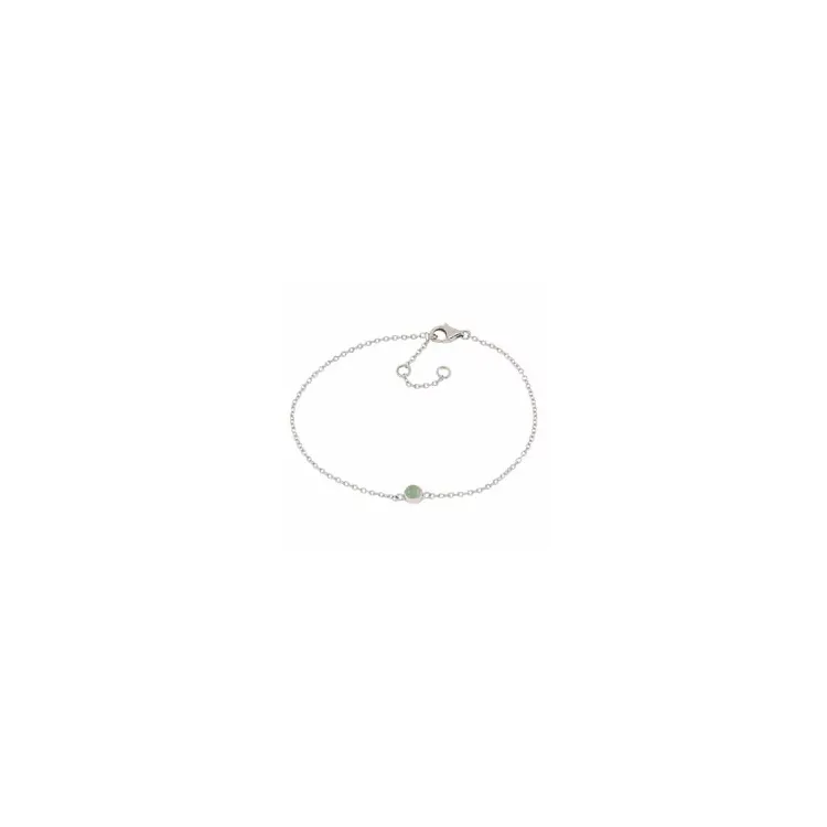 NORDAHL ANDERSEN Sweets armband i silver grön aventurin