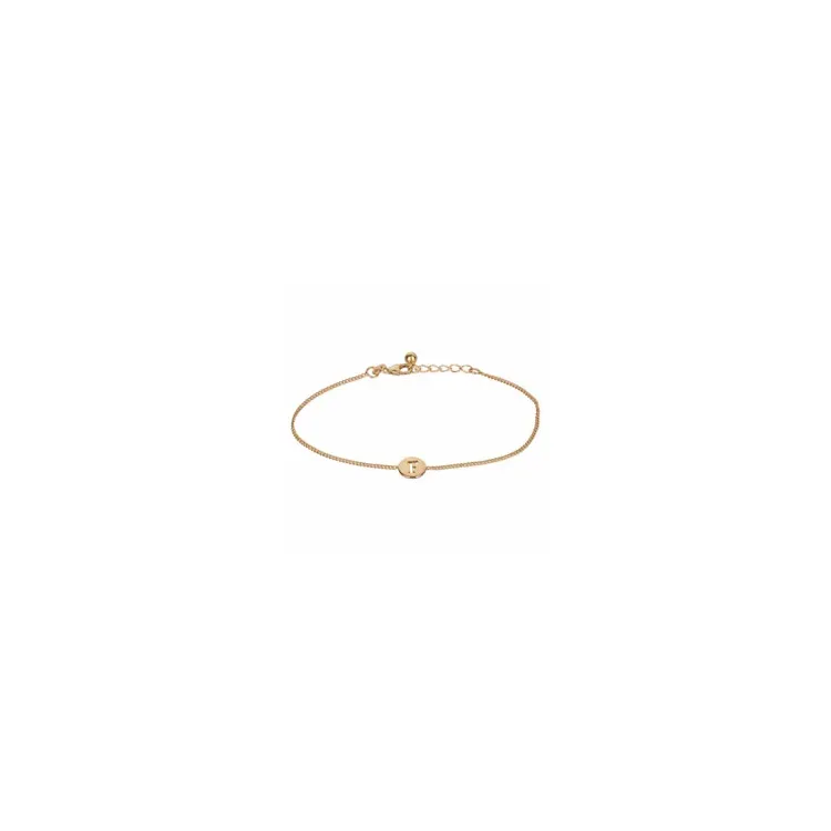NORDAHL ANDERSEN F armband i förgyllt silver