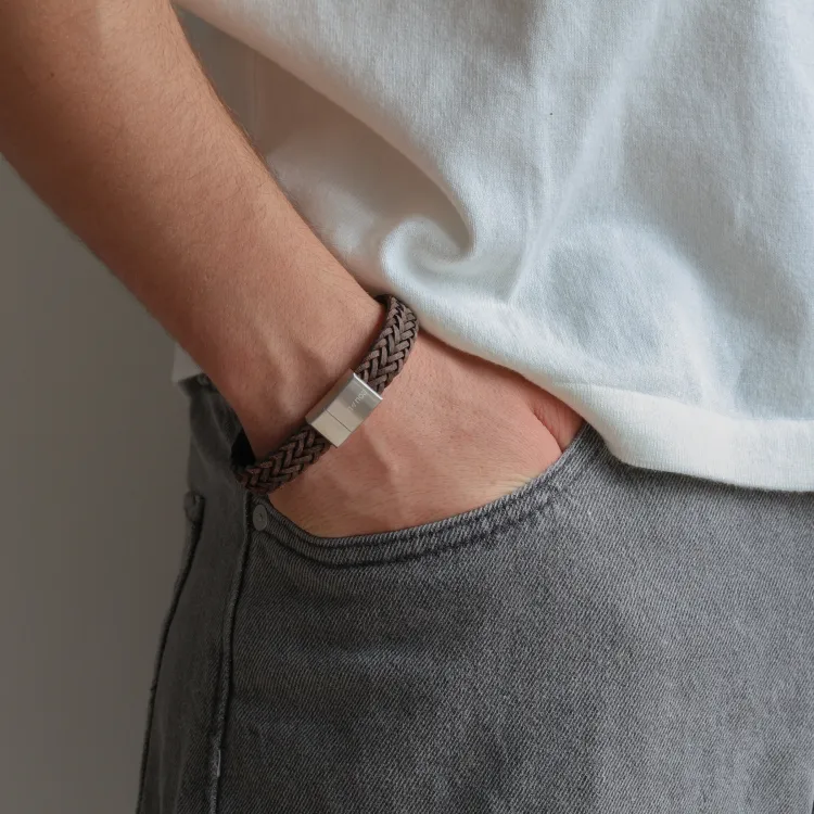 Nordahl andersen bruna armband i läder