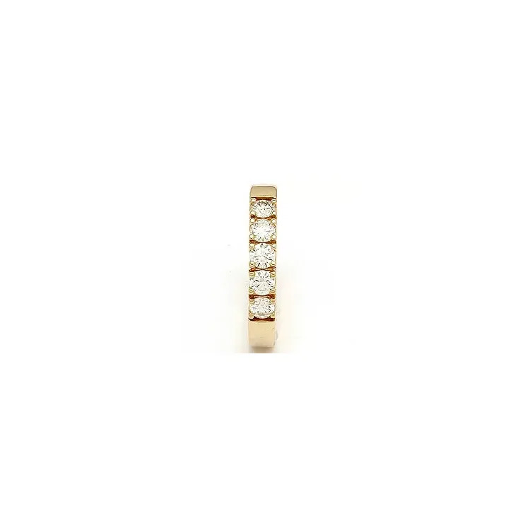 Alliancring i 14 karat guld 5 x 0,15 ct