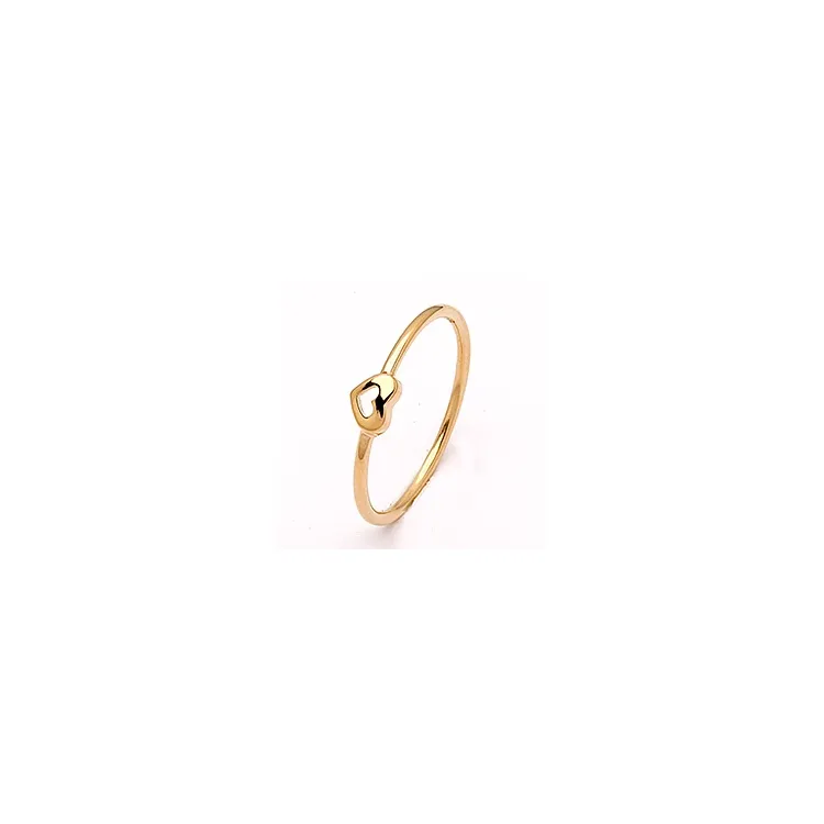 Simple Rings hjärta ring i förgyllt silver