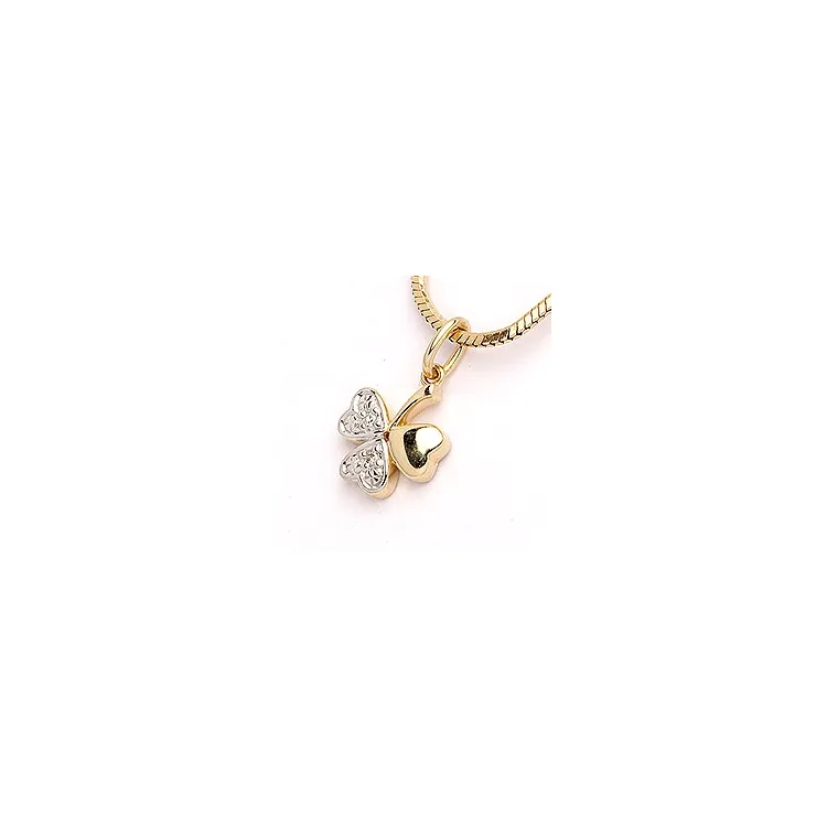 diamantberlocker i 14  carat guld med rodium 0,0112 ct