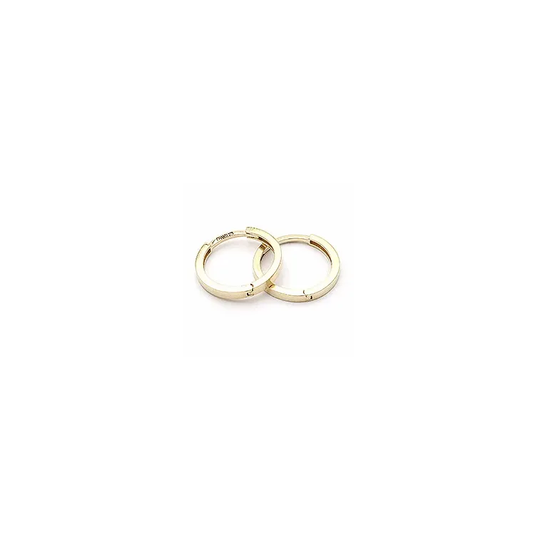 12 mm runda creol i 9 karat guld
