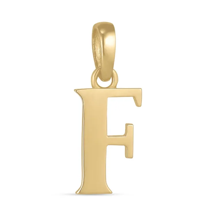 bokstav f hängen i 9 karat guld - My Letter