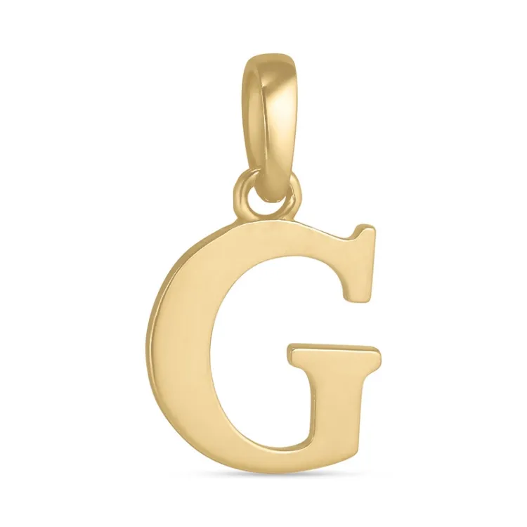 bokstav g hängen i 9 karat guld - My Letter