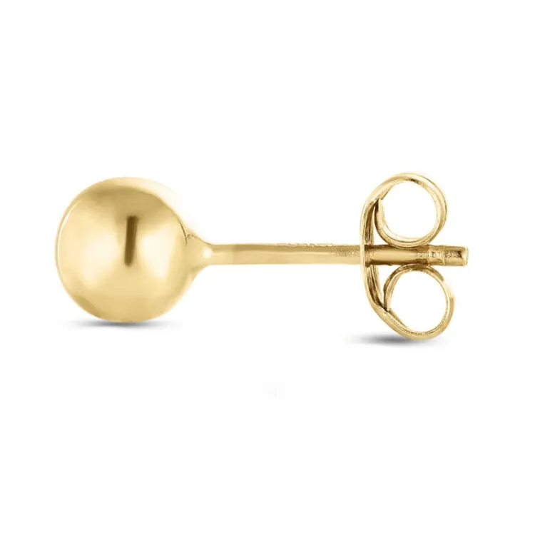 1/2 par 3 mm örhängen i 9 karat guld - Gold Collection