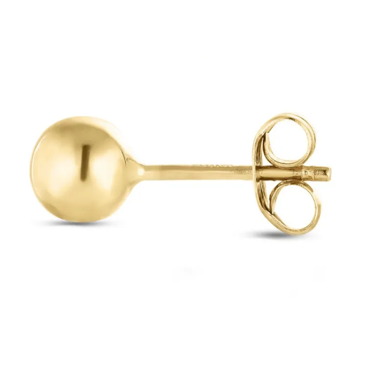 1/2 par 4 mm örhängen i 9 karat guld - Gold Collection