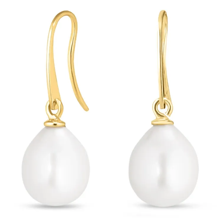 pärla örhängen i 9 karat guld - Gold Collection