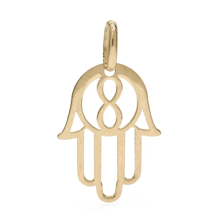 Hamsas hand hängen i 9 karat guld - Gold Collection