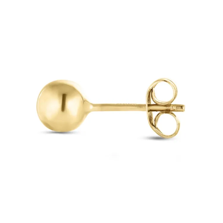 1/2 par 2 mm örhängen i 9 karat guld - Gold Collection
