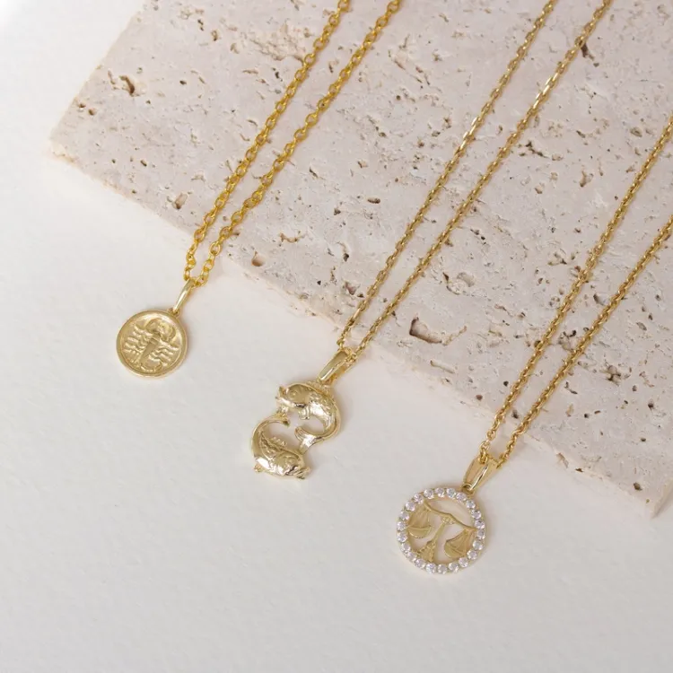 stjärnteck skorpionen hängen i 9 karat guld - Gold Collection