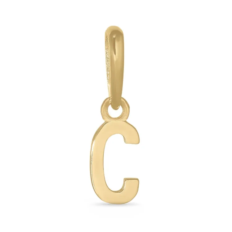 bokstav c hängen i 9 karat guld - My Letter