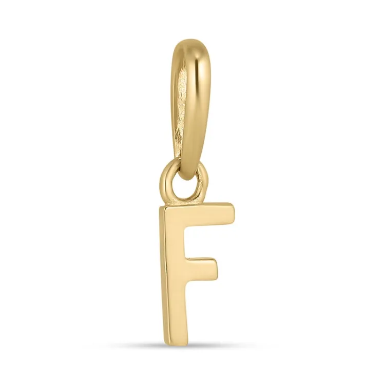 bokstav f hängen i 9 karat guld - My Letter