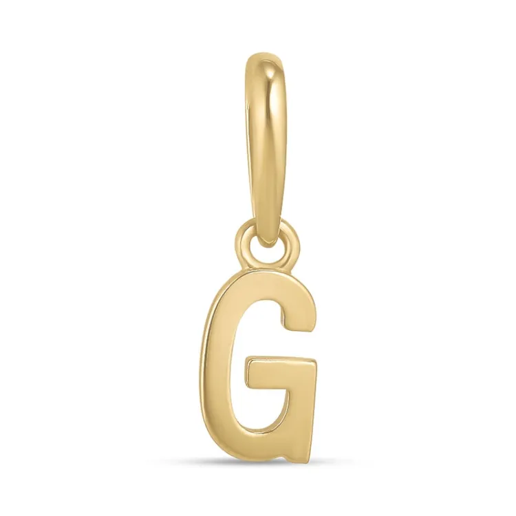 bokstav g hängen i 9 karat guld - My Letter