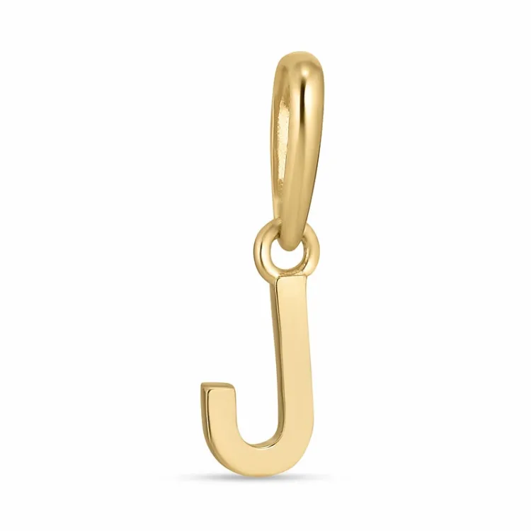 bokstav j hängen i 9 karat guld - My Letter