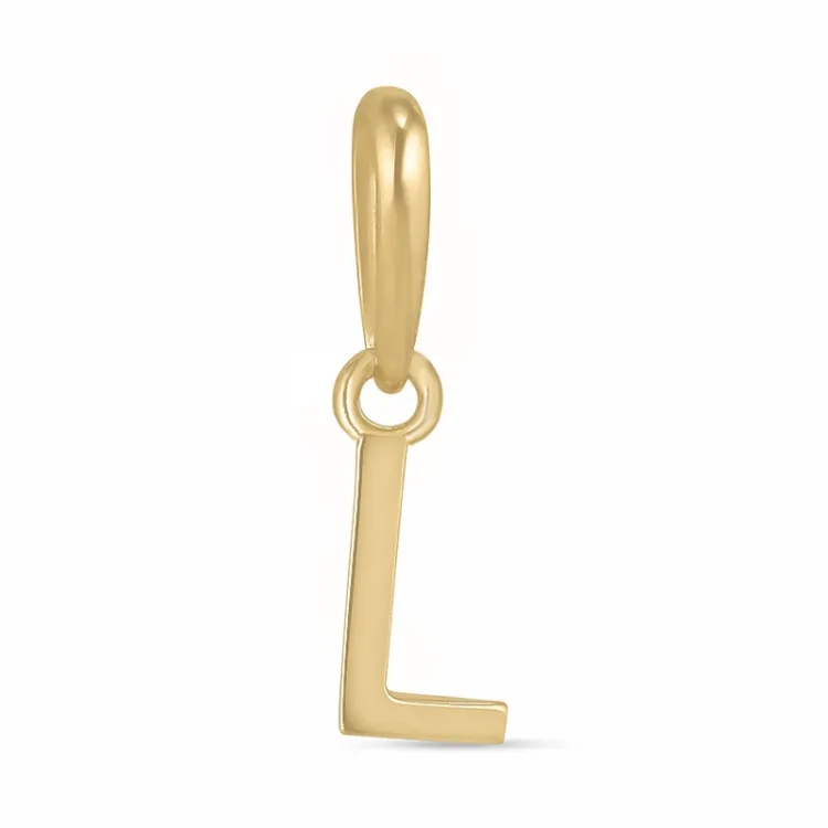bokstav l hängen i 9 karat guld - My Letter