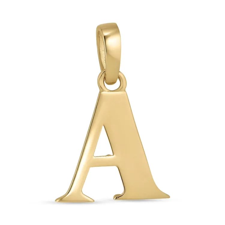 bokstav a hängen i 9 karat guld - My Letter
