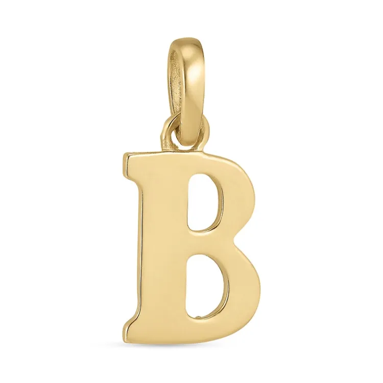bokstav b hängen i 9 karat guld - My Letter